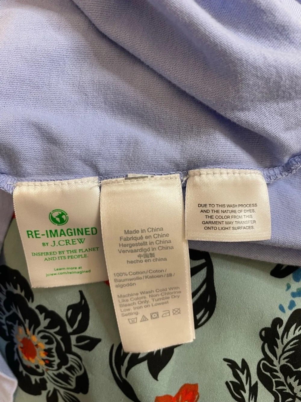 J. Crew Men's Long-Sleeve Crewneck T-Shirt - Light Blue Size XL‎ Tall